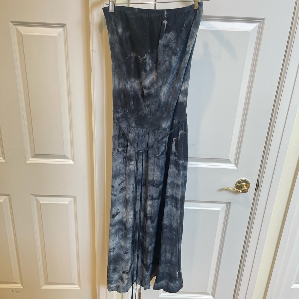 Gypsy 05 Strapless Tie Dye Silk Maxi Dress